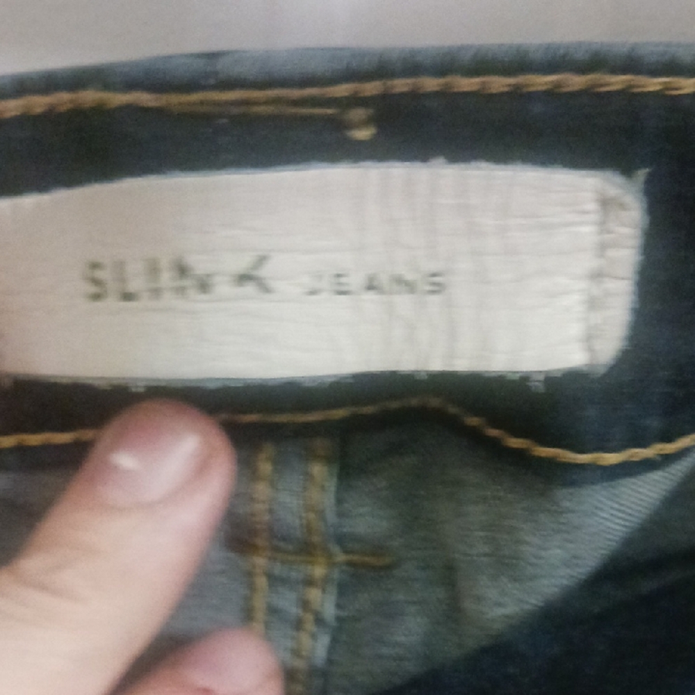 Dark Blue Skinny Denim Jeans for Women - Picture 8 of 15